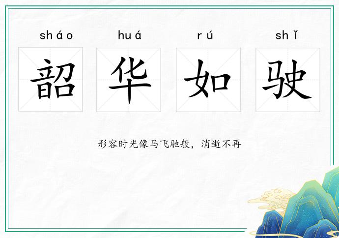 韶華如駛的意思