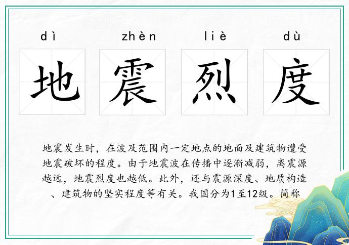 地震烈度的意思