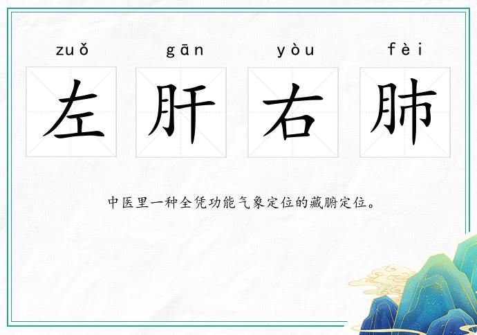 左肝右肺的意思