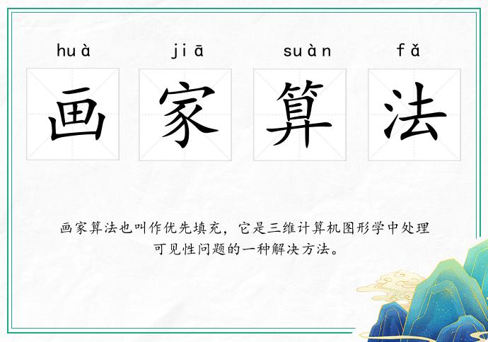 畫家算法的意思
