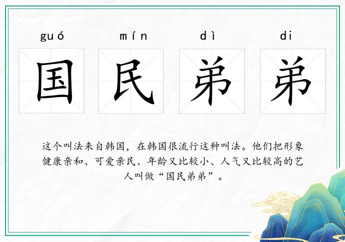 國民弟弟的意思