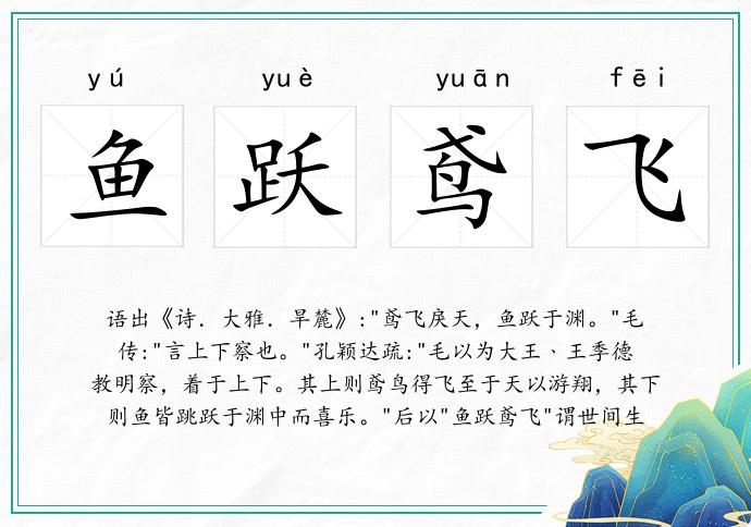 魚躍鳶飛的意思