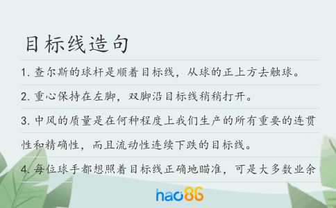目標線造句