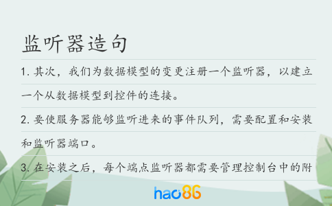 監聽器造句