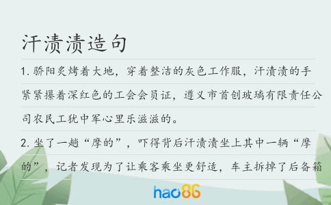 汗?jié)n漬造句