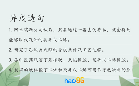 異戊造句