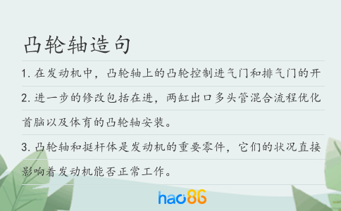 凸輪軸造句