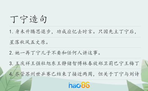 丁寧造句