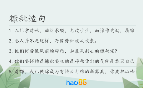 糠秕造句